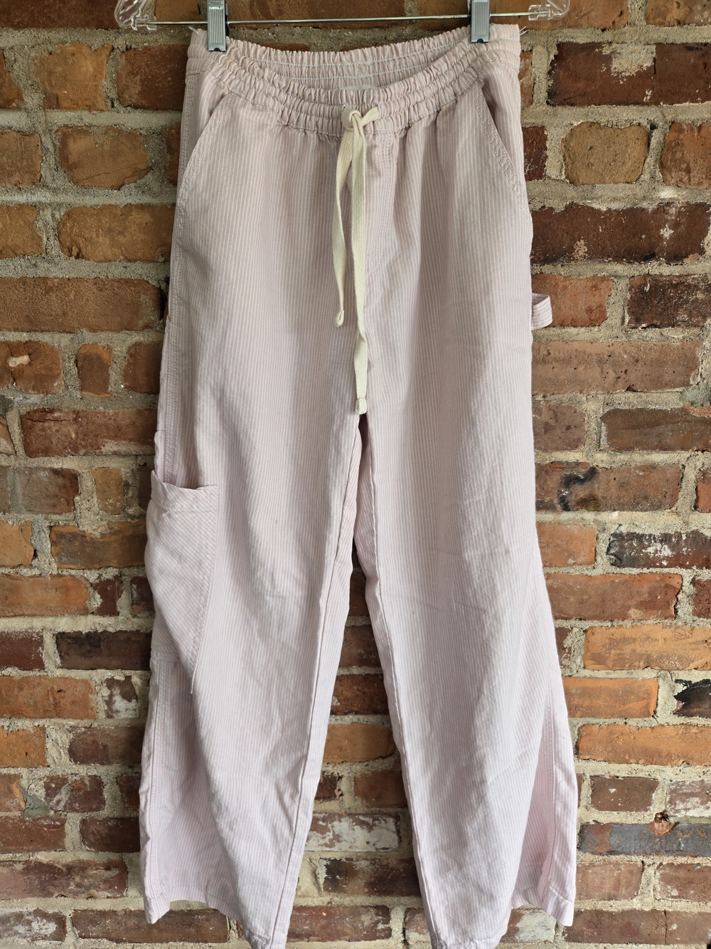 aerie Wide Leg Corduroy Pants in Light Pink